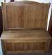 Reclaimed Solid Pine Monks Bench Church Pew Settle Inc Storage Made To Any Size