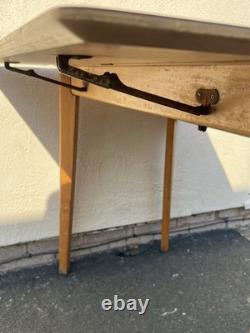 Remploy Red Formica Drop Leaf Kitchen Table Retro 50s 60s