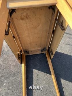 Remploy Red Formica Drop Leaf Kitchen Table Retro 50s 60s