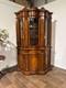 Reproduction Mahogany Continental Serpentine Fronted Display Cabinet