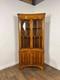 Reproduction Yew Concave Corner Cabinet