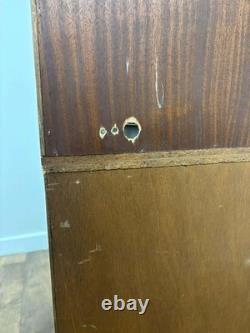 Reproduction Yew Concave Corner Cabinet