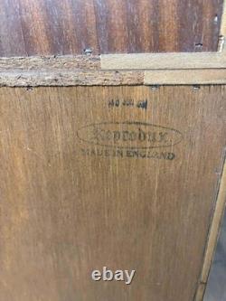 Reproduction Yew Concave Corner Cabinet