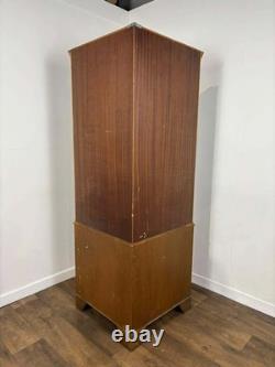 Reproduction Yew Concave Corner Cabinet