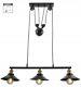 Retro 3 Lamp Metal Hanging Dining Room Light