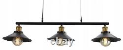 Retro 3 Lamp Metal Hanging Dining Room Light