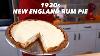 Retro Baking Recreating 1930s New England Rum Pie