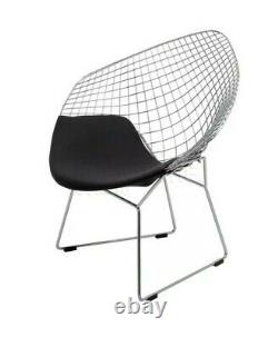 Retro Bertoia Style Diamond Wire Chair