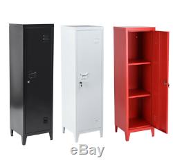 Retro Cabinet Locker Tall Storage Unit Vintage Industrial Furniture 1 Door Shelf