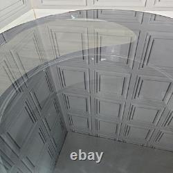Retro Coffee Table Smoked Glass Stainless Steel Erik Van Buijtenen Style Modern