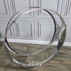Retro Coffee Table Smoked Glass Stainless Steel Erik Van Buijtenen Style Modern