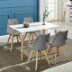 Retro Dining Table And Chairs 4 Wooden Legs Dining Room Chair Kitchen Furniture