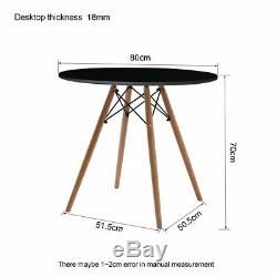 Retro Dining Table and Chairs Set 4 or 6 Wooden Legs Eiffel Dining Room Kitchen