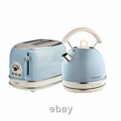 Retro Dome Kettle & Toaster Set, Blue Vintage Style, Ariete