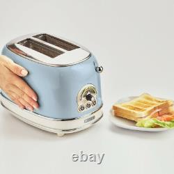 Retro Dome Kettle & Toaster Set, Blue Vintage Style, Ariete