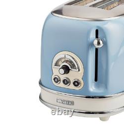 Retro Dome Kettle & Toaster Set, Blue Vintage Style, Ariete