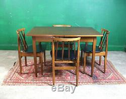 Retro EON Dining Table & 4 Chairs, Mid Century, Teak, Vintage, Extending Kitchen