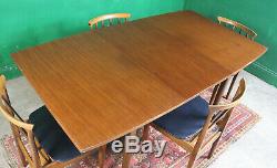 Retro EON Dining Table & 4 Chairs, Mid Century, Teak, Vintage, Extending Kitchen