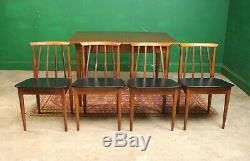 Retro EON Dining Table & 4 Chairs, Mid Century, Teak, Vintage, Extending Kitchen