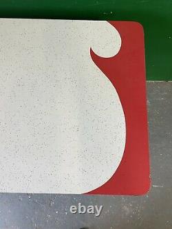 Retro Formica Table, Kitchen, Dining, Red & White Design, Vintage, Mid Century