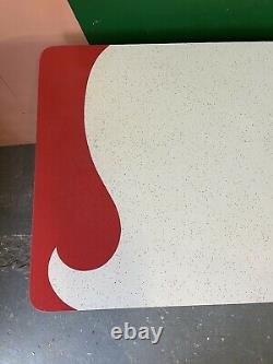Retro Formica Table, Kitchen, Dining, Red & White Design, Vintage, Mid Century