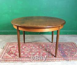 Retro G Plan Dning Table, Fresco, Teak, Round, Extending, Kitchen, Vintage