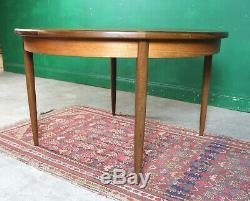 Retro G Plan Dning Table, Fresco, Teak, Round, Extending, Kitchen, Vintage