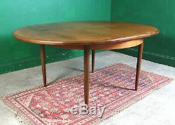 Retro G Plan Dning Table, Fresco, Teak, Round, Extending, Kitchen, Vintage