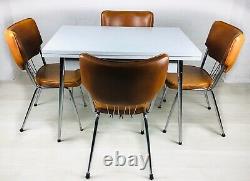 Retro Kitchen Table And Chairs Extending Vintage Chrome Formica Supermatic