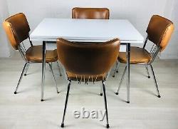 Retro Kitchen Table And Chairs Extending Vintage Chrome Formica Supermatic