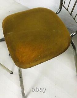 Retro Kitchen Table And Chairs Vintage Retro Chrome And Suede