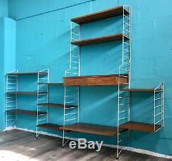 Retro MID Century Vintage Teak Swedish Nisse Strinning Shelving System