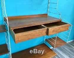 Retro MID Century Vintage Teak Swedish Nisse Strinning Shelving System