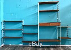 Retro MID Century Vintage Teak Swedish Nisse Strinning Shelving System