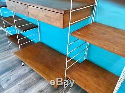 Retro MID Century Vintage Teak Swedish Nisse Strinning Shelving System