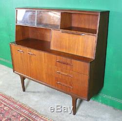 Retro Midi Sideboard, Teak, Mid Century, Cupboard Storage Drinks Cabinet Lounge