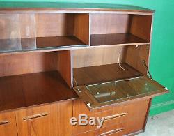 Retro Midi Sideboard, Teak, Mid Century, Cupboard Storage Drinks Cabinet Lounge