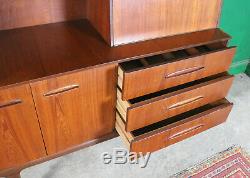 Retro Midi Sideboard, Teak, Mid Century, Cupboard Storage Drinks Cabinet Lounge