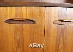 Retro Midi Sideboard, Teak, Mid Century, Cupboard Storage Drinks Cabinet Lounge