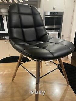 Retro Style Black Kitchen/Dining Chairs Used £50 per chair ono