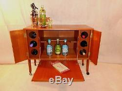 Retro Teak Bar Vintage Cocktail Cabinet 60s Bookcase Storage Unit Teak Chic