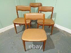 Retro Teak Dining Chairs Vintage Teak Kitchen Chairs MID Century Modern Chairs