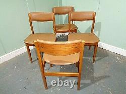 Retro Teak Dining Chairs Vintage Teak Kitchen Chairs MID Century Modern Chairs