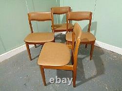 Retro Teak Dining Chairs Vintage Teak Kitchen Chairs MID Century Modern Chairs