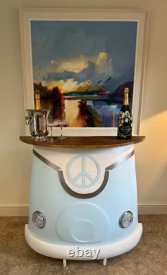 Retro Vintage 1960s inspired VW Camper Van Home Bar / Counter / Sideboard
