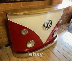 Retro Vintage 1960s inspired VW Camper Van Home Bar / Counter / Sideboard