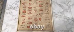 Retro Vintage Daily Telegraph Kitchen Poster Meat Guide