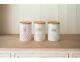Retro Vintage Diamonds Ceramic Tea Coffee Sugar Storage Jar Canisters Containers