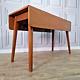 Retro Vintage Mid-century Modern Formica Drop Leaf Wooden Dining Kitchen Table