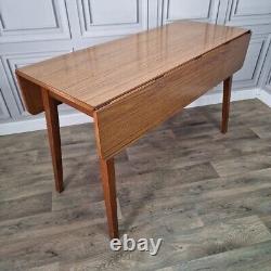 Retro Vintage Mid-Century Modern Formica Drop Leaf Wooden Dining Kitchen Table